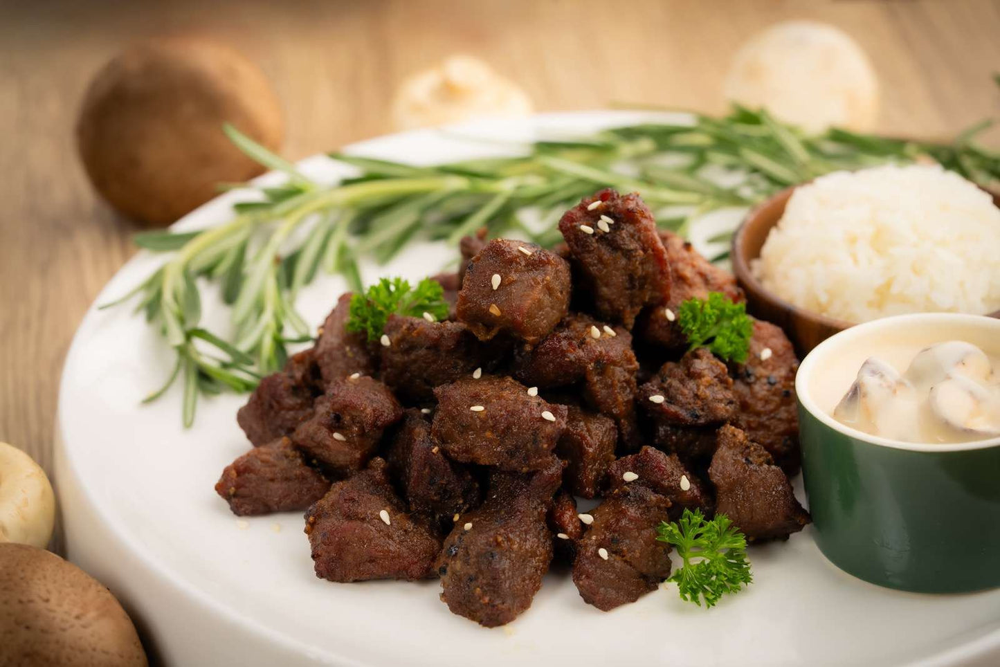 116 芝士蘑菇卡邦尼咸牛脷飯