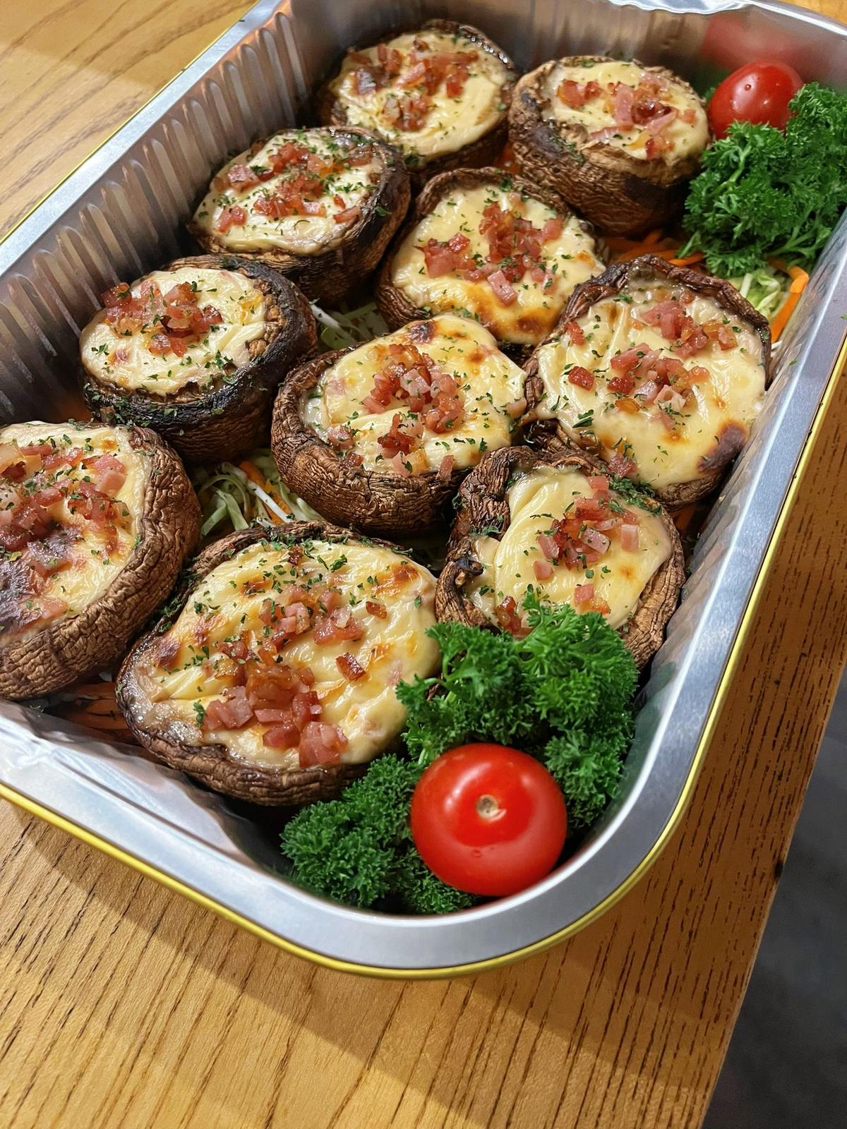 099 芝士煙肉忌廉烤大啡菇 ( 10件 )