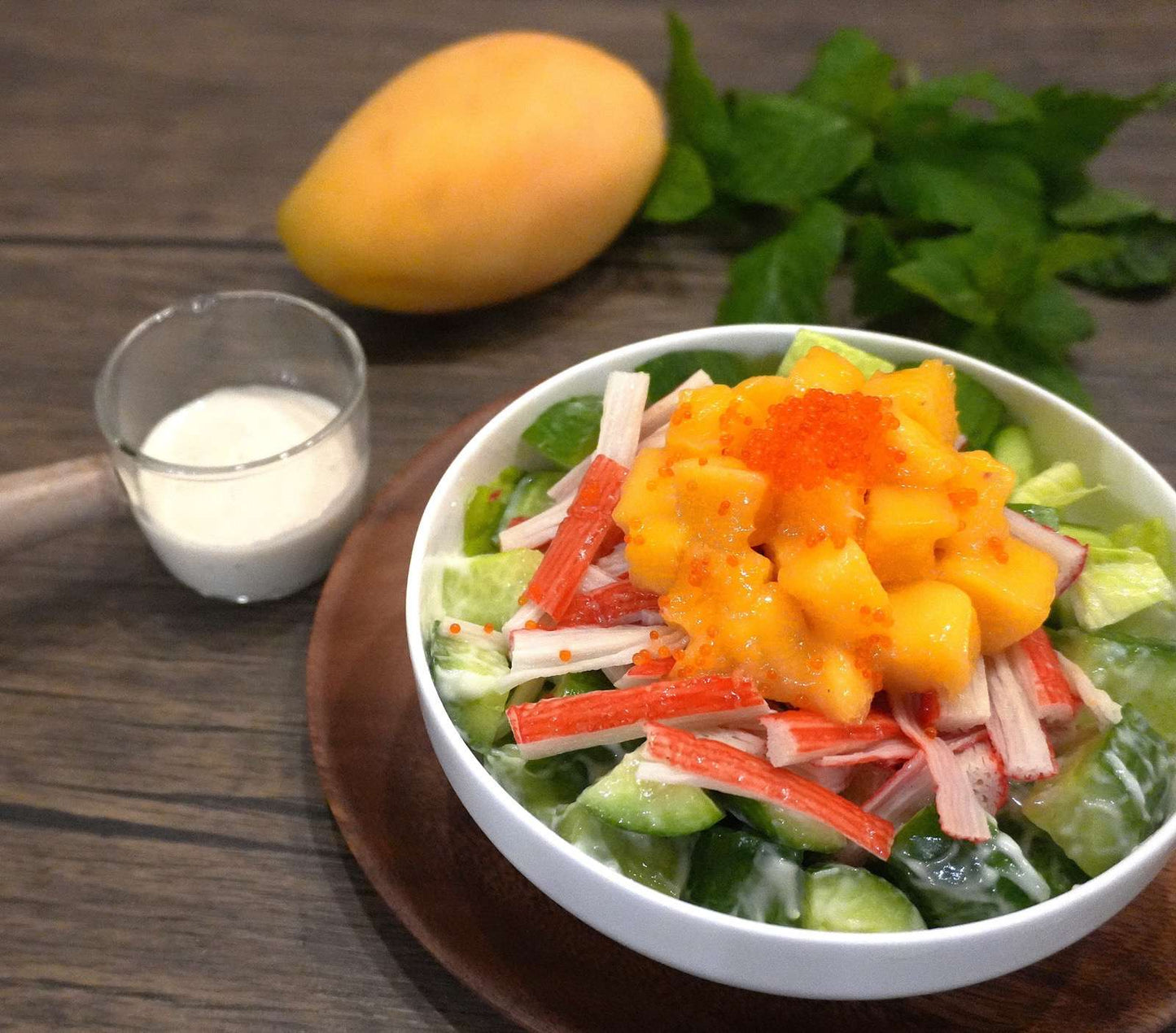 012 日式芒果蟹籽沙律