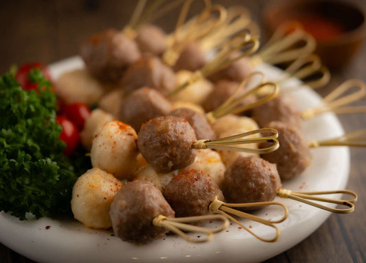 043 鹽燒和牛牛丸, 墨魚丸串燒