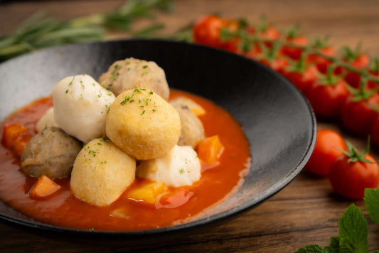 069 意式鮮茄肉丸拼盤 ( 和牛牛丸, 貢丸, 墨丸, 魚丸 )