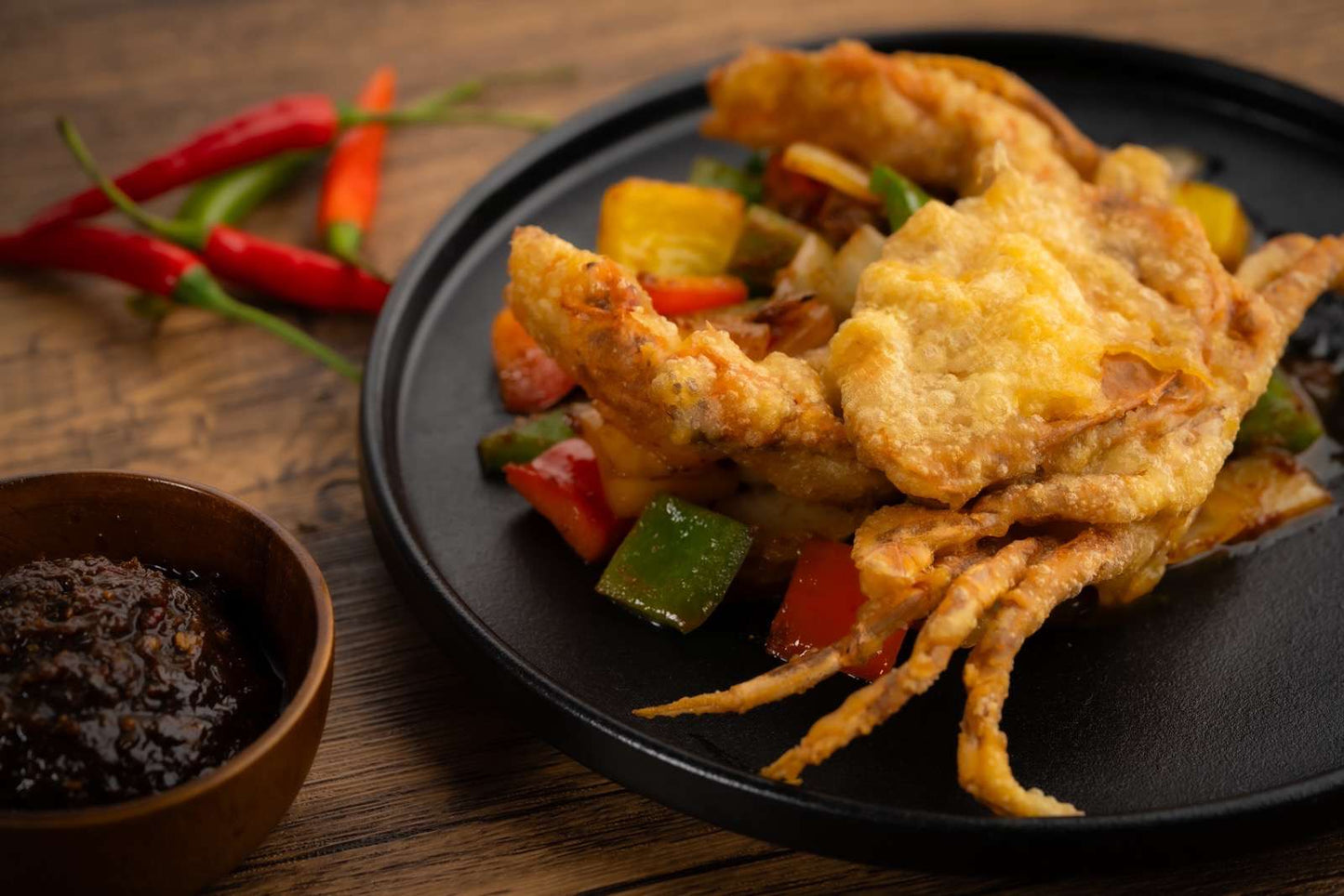 074 馬拉盞甘香XO醬炒軟殼蟹 ( 2 磅 約 8 - 10 隻 )