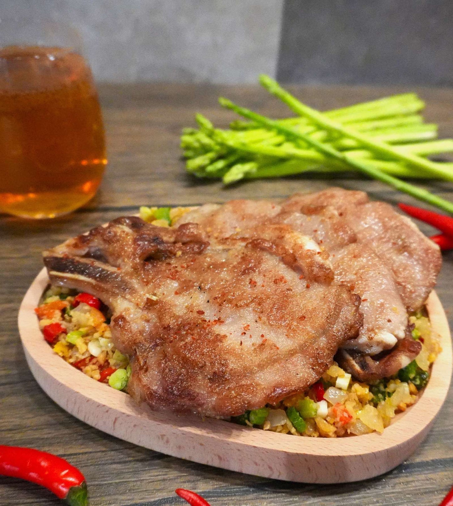 079 蒜香風沙豬扒