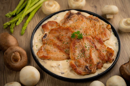 081 秘製特濃蘑菇汁燴豬扒