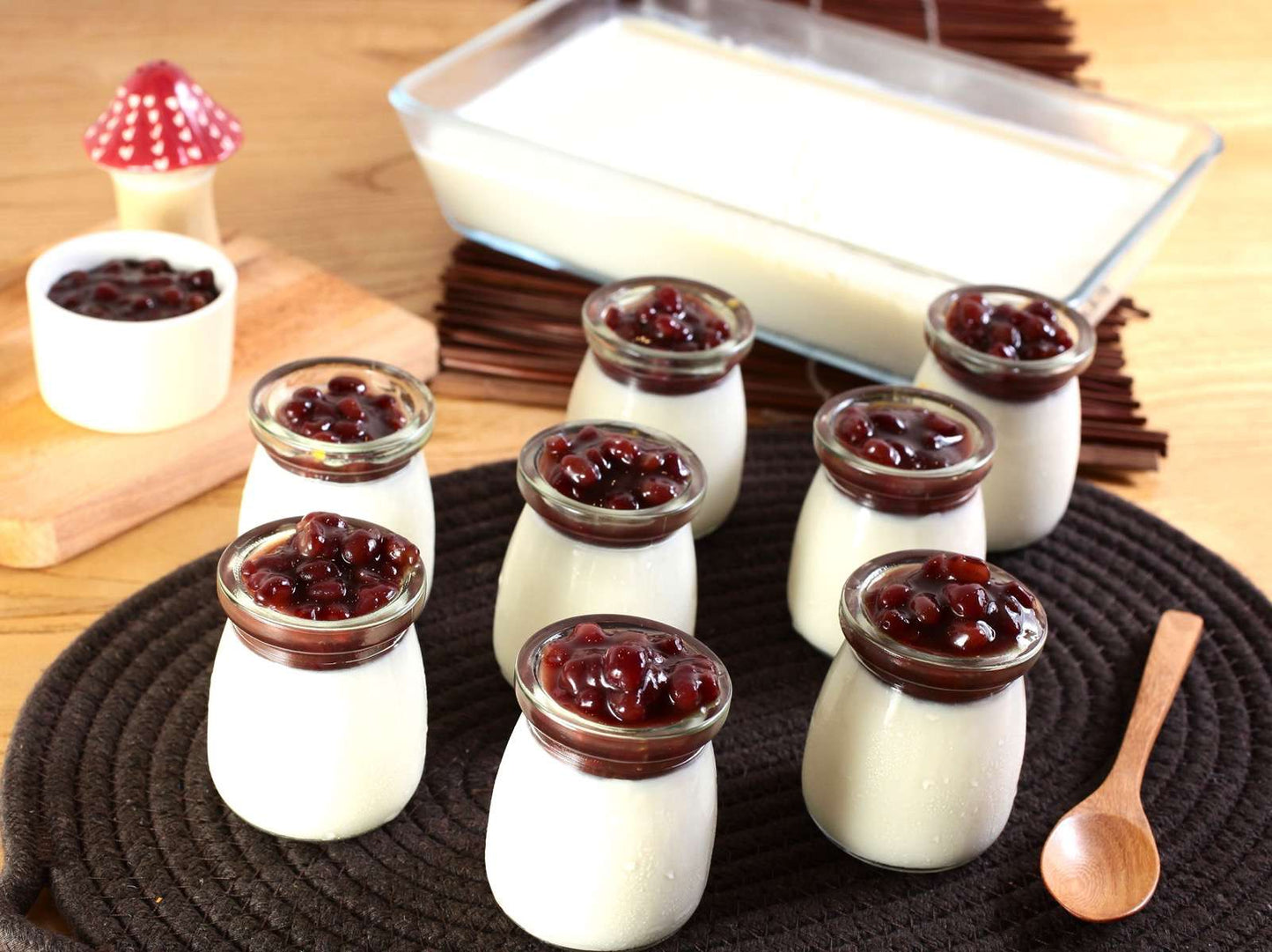 134 紅豆鮮忌廉奶凍